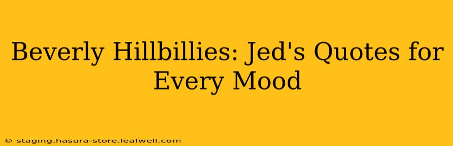 Beverly Hillbillies: Jed's Quotes for Every Mood