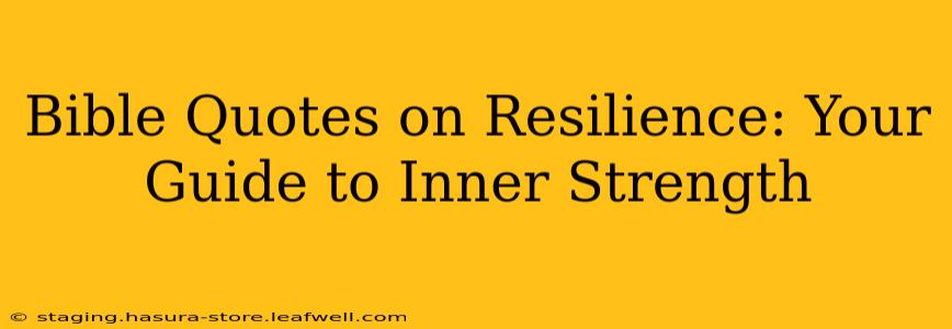 Bible Quotes on Resilience: Your Guide to Inner Strength