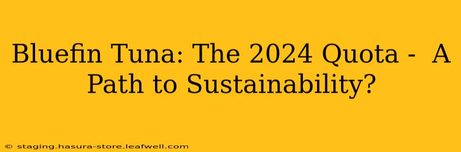 Bluefin Tuna: The 2024 Quota -  A Path to Sustainability?