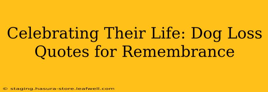 Celebrating Their Life: Dog Loss Quotes for Remembrance