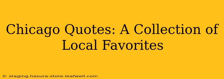 Chicago Quotes: A Collection of Local Favorites