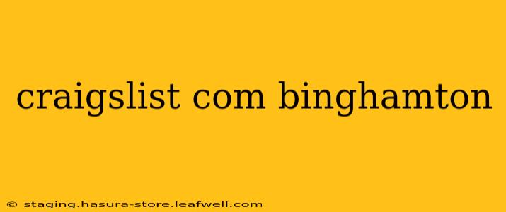 craigslist com binghamton