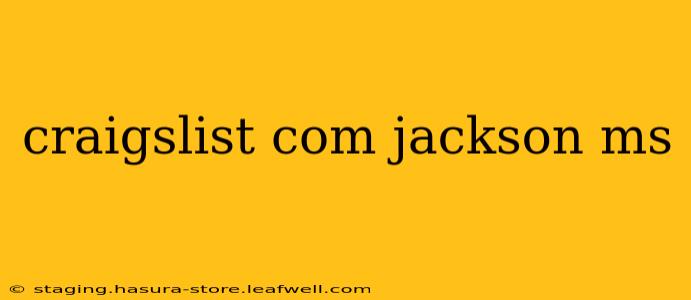 craigslist com jackson ms