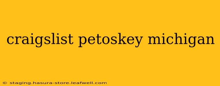 craigslist petoskey michigan