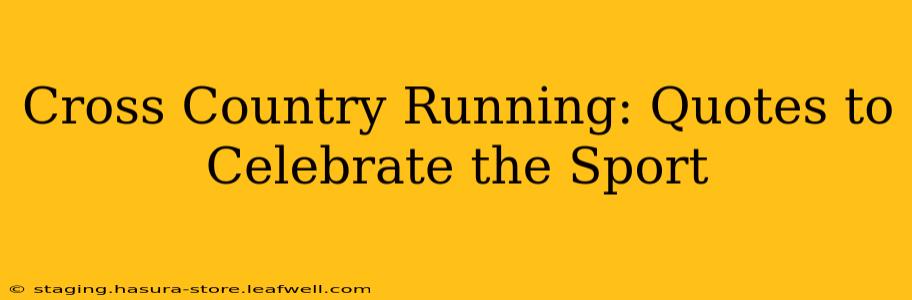 Cross Country Running: Quotes to Celebrate the Sport