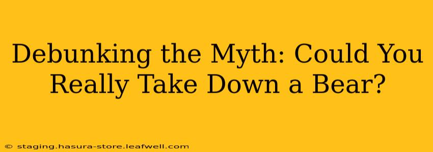 Debunking the Myth: Could You Really Take Down a Bear?