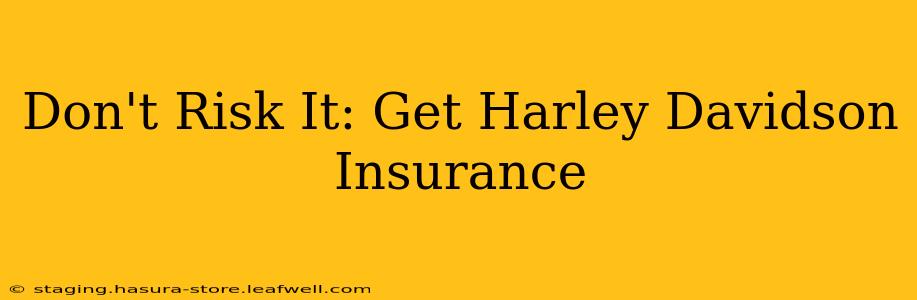Don't Risk It: Get Harley Davidson Insurance
