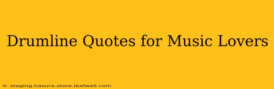 Drumline Quotes for Music Lovers