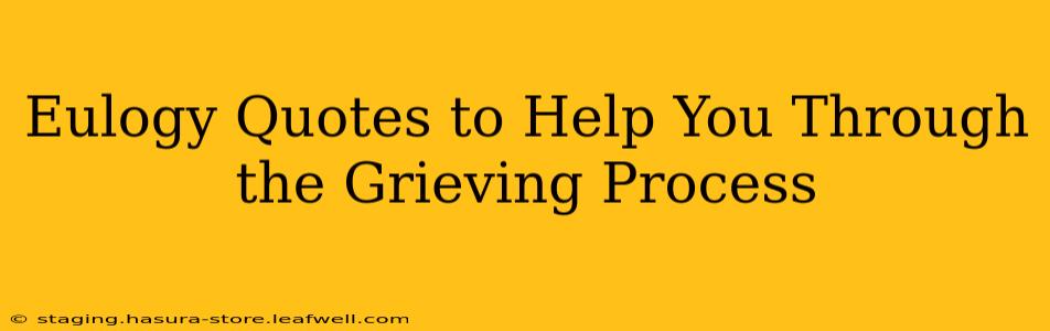 Eulogy Quotes to Help You Through the Grieving Process