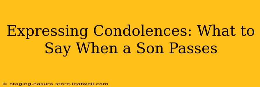 Expressing Condolences: What to Say When a Son Passes