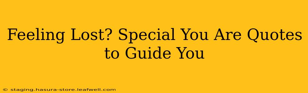 Feeling Lost? Special You Are Quotes to Guide You