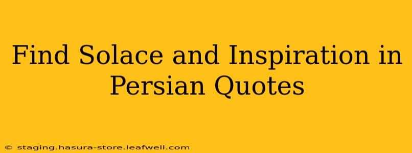 Find Solace and Inspiration in Persian Quotes
