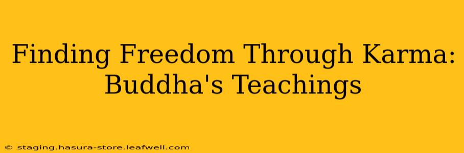 Finding Freedom Through Karma: Buddha's Teachings