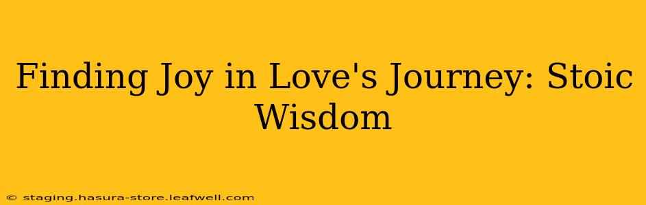Finding Joy in Love's Journey: Stoic Wisdom