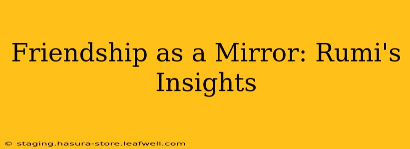 Friendship as a Mirror: Rumi's Insights