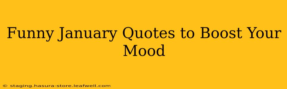 Funny January Quotes to Boost Your Mood