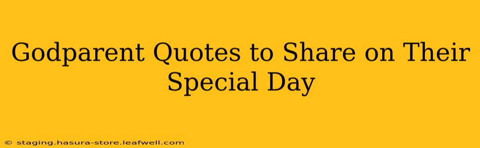 Godparent Quotes to Share on Their Special Day