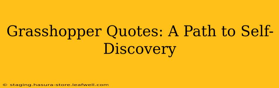 Grasshopper Quotes: A Path to Self-Discovery