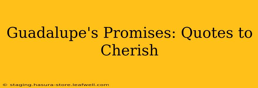 Guadalupe's Promises: Quotes to Cherish