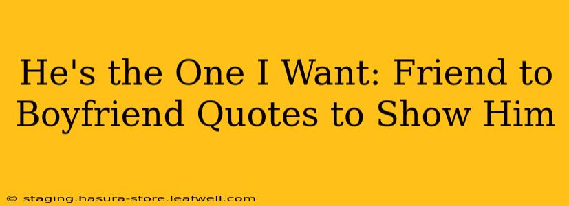 He's the One I Want: Friend to Boyfriend Quotes to Show Him