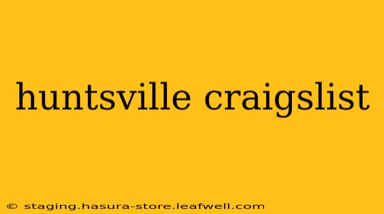 huntsville craigslist