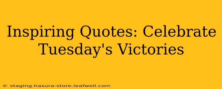 Inspiring Quotes: Celebrate Tuesday's Victories