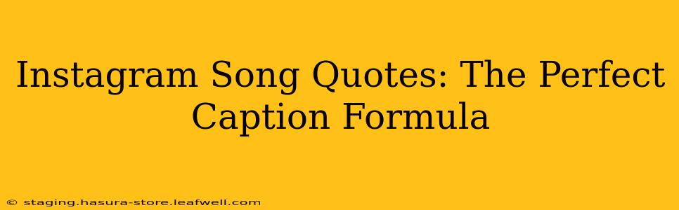 Instagram Song Quotes: The Perfect Caption Formula