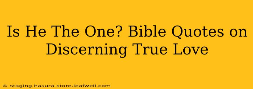 Is He The One? Bible Quotes on Discerning True Love