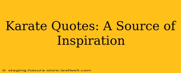 Karate Quotes: A Source of Inspiration