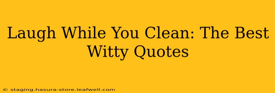 Laugh While You Clean: The Best Witty Quotes