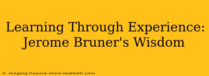 Learning Through Experience: Jerome Bruner's Wisdom