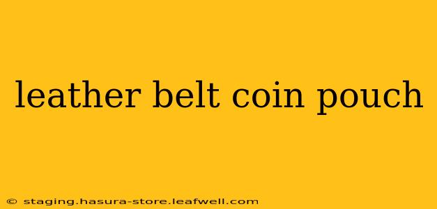 leather belt coin pouch