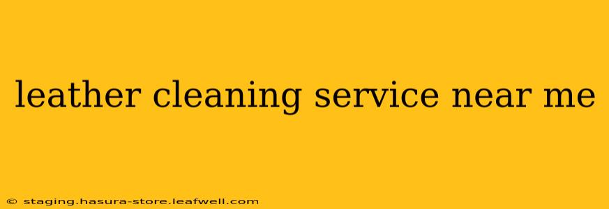 leather cleaning service near me