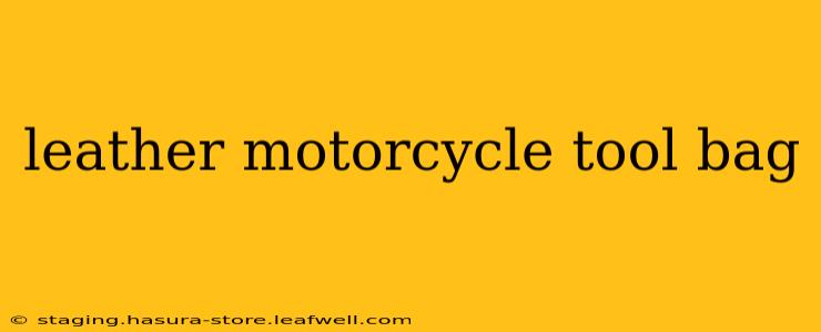 leather motorcycle tool bag