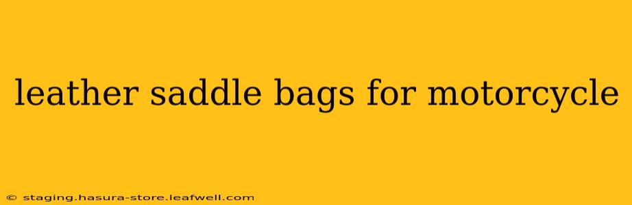 leather saddle bags for motorcycle