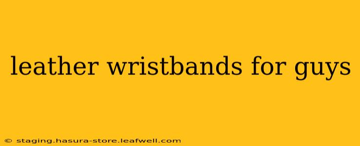 leather wristbands for guys