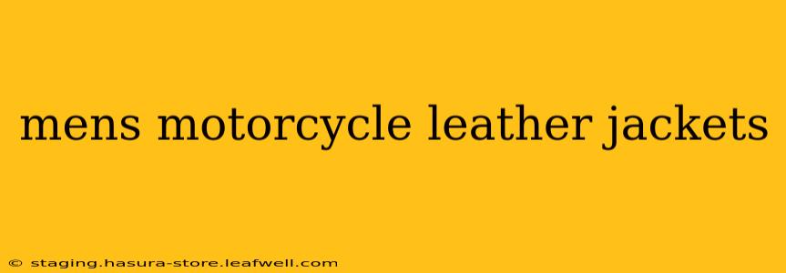 mens motorcycle leather jackets