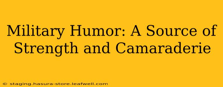 Military Humor: A Source of Strength and Camaraderie
