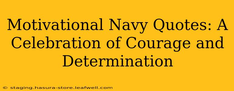 Motivational Navy Quotes: A Celebration of Courage and Determination
