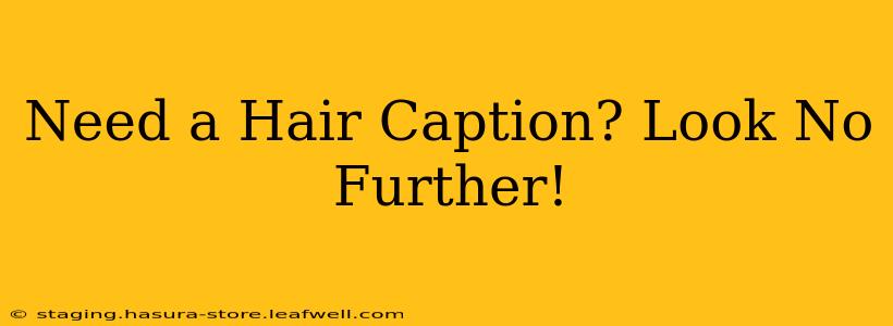 Need a Hair Caption? Look No Further!