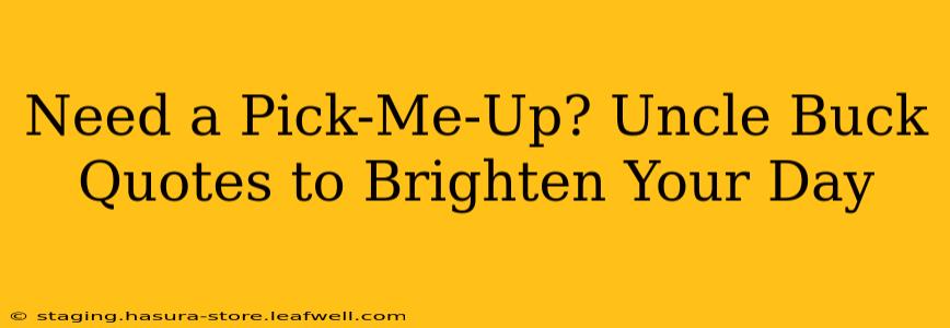 Need a Pick-Me-Up? Uncle Buck Quotes to Brighten Your Day