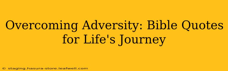 Overcoming Adversity: Bible Quotes for Life's Journey