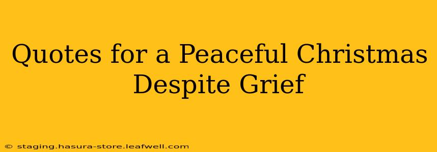 Quotes for a Peaceful Christmas Despite Grief