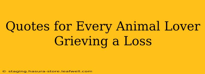 Quotes for Every Animal Lover Grieving a Loss
