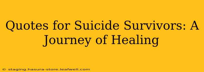 Quotes for Suicide Survivors: A Journey of Healing