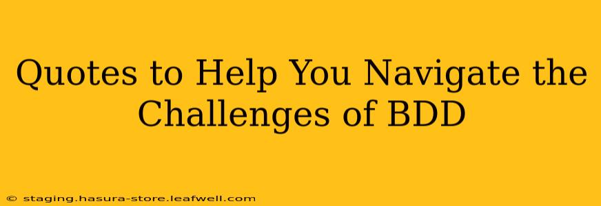Quotes to Help You Navigate the Challenges of BDD