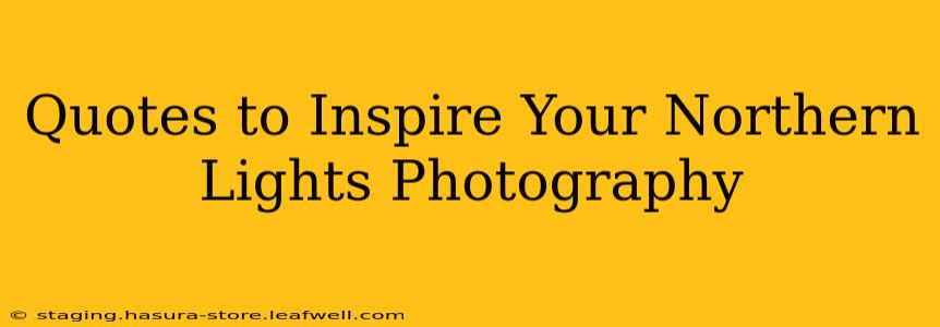 Quotes to Inspire Your Northern Lights Photography