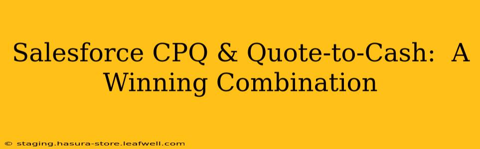 Salesforce CPQ & Quote-to-Cash:  A Winning Combination