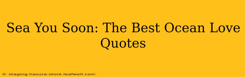 Sea You Soon: The Best Ocean Love Quotes