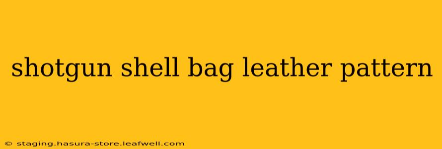 shotgun shell bag leather pattern
